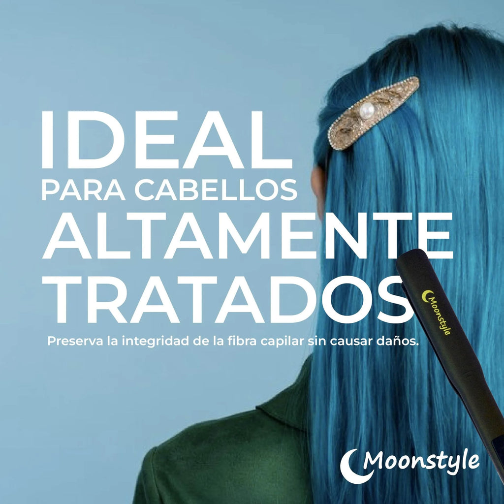 Plancha Moonstyle Nano Titanium 1.25 Lcd 110/240v Alaciados