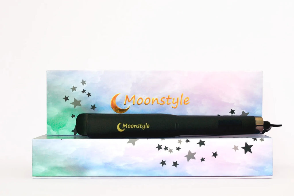 Plancha Moonstyle Nano Titanium 1.25 Lcd 110/240v Alaciados